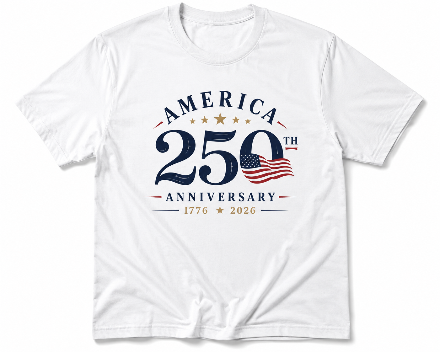 America 250th Anniversary White T-Shirt