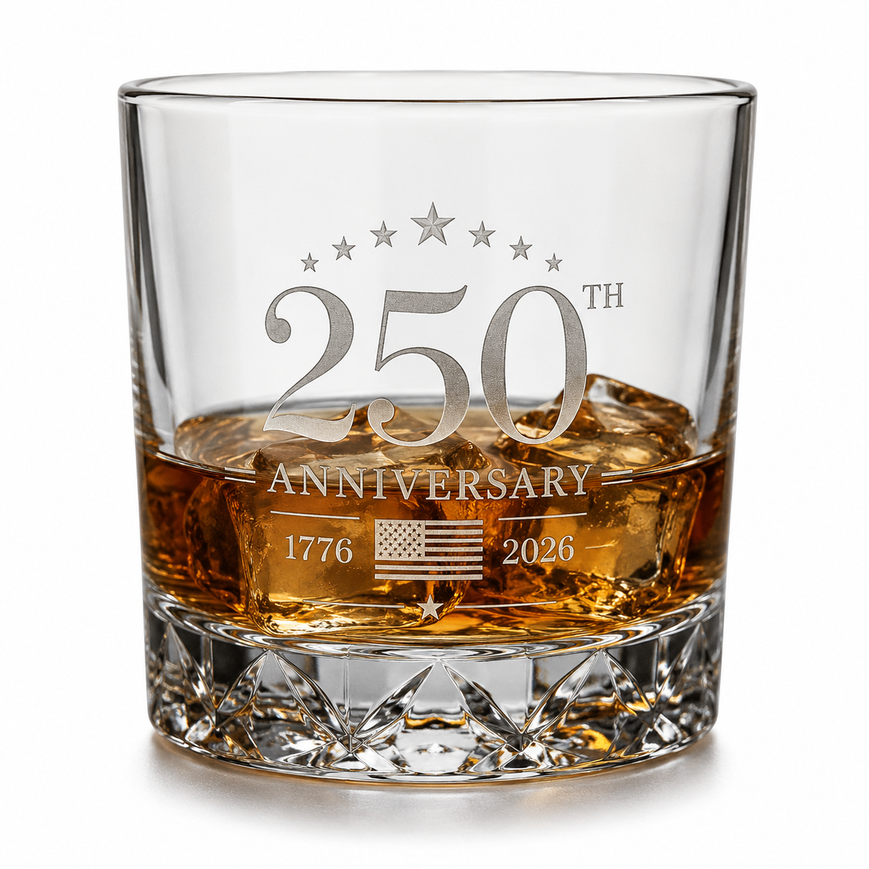 America 250th Anniversary Whiskey Glass