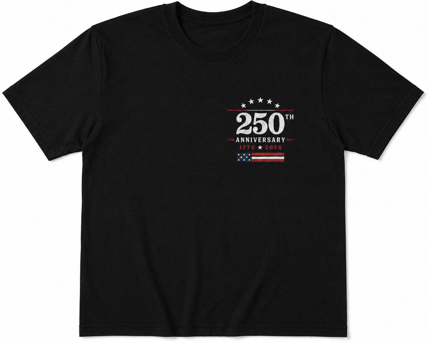 250th Anniversary Black T-Shirt