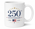 White 250th Anniversary Coffee Mug